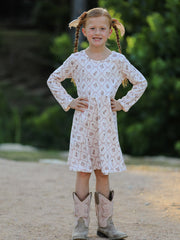 PREORDER Fall Pumpkin Bow Girls Twirl Dress