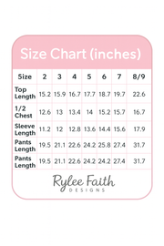 Holiday Bow Print Christmas Pajama Set – Girls Cozy Red Trim Sleepwear