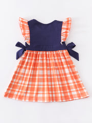 Easter Carrot Applique Ruffle Dress