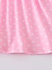 Pink Rabbit Ruffle Girl Dress