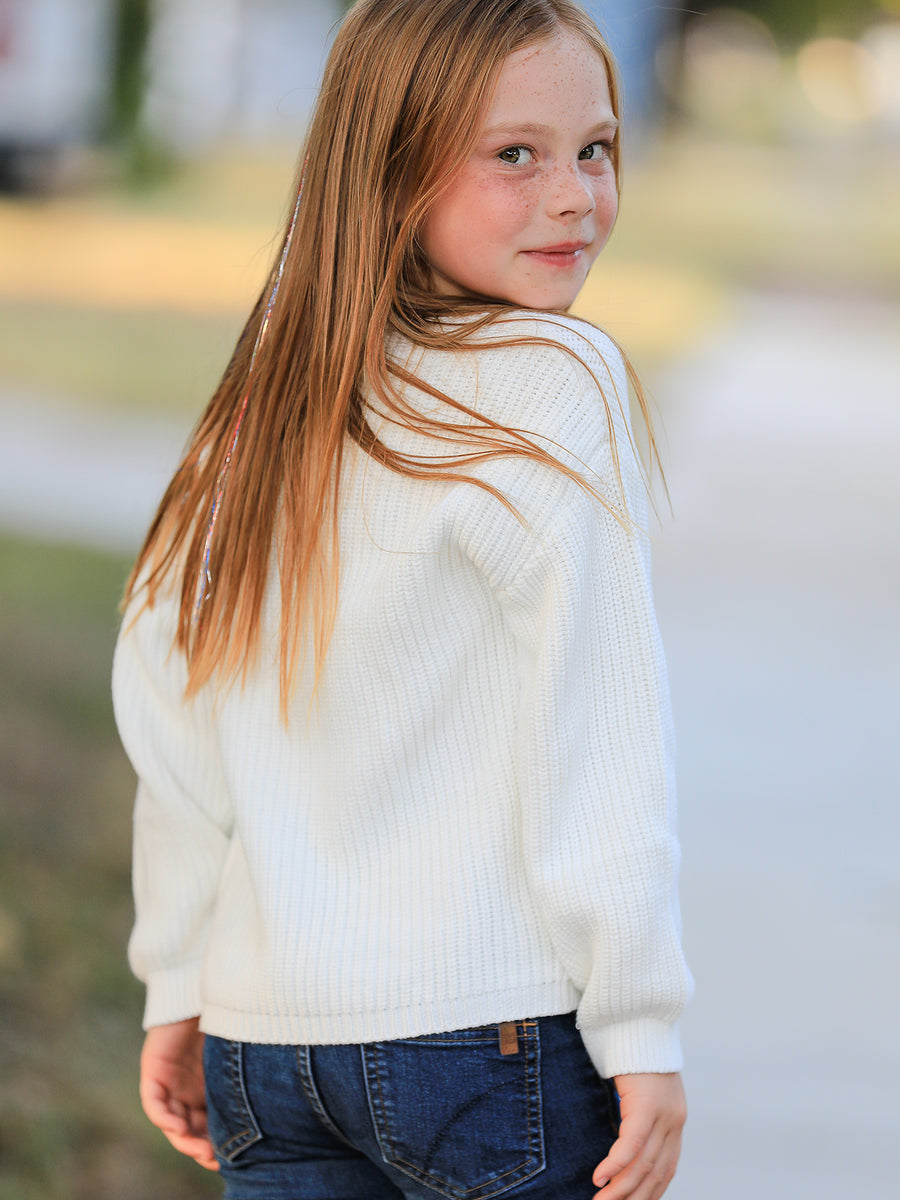 Christmas Winter Character Girls Pullover Sweater