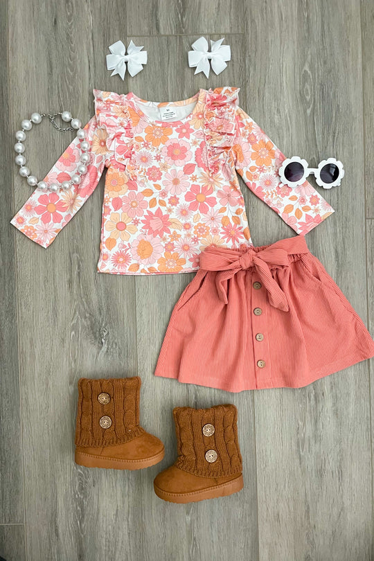 Floral Skirt Set