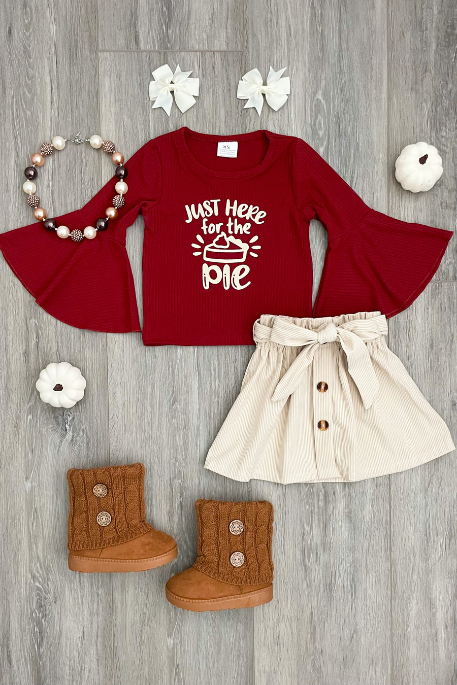 'Here for the Pie' Skirt Set