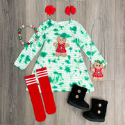 Gingerbread Pocket Dress (with socks & purse)