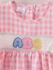 Back To School "ABC" Applique Dress