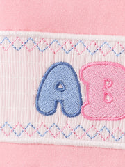 Back To School Girls "ABC" Embroidered Ruffle Set