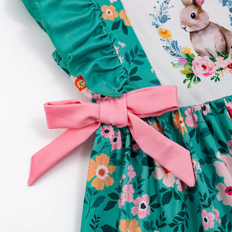 Teal top easter dress