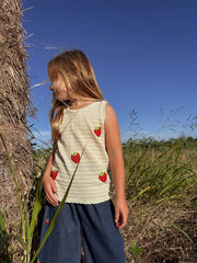 Spring Strawberry Baby Girl Set