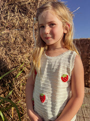 Spring Strawberry Baby Girl Set