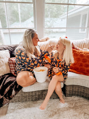 Halloween Candy Corn Mommy and Me Pajama Set Matching Lounge Set