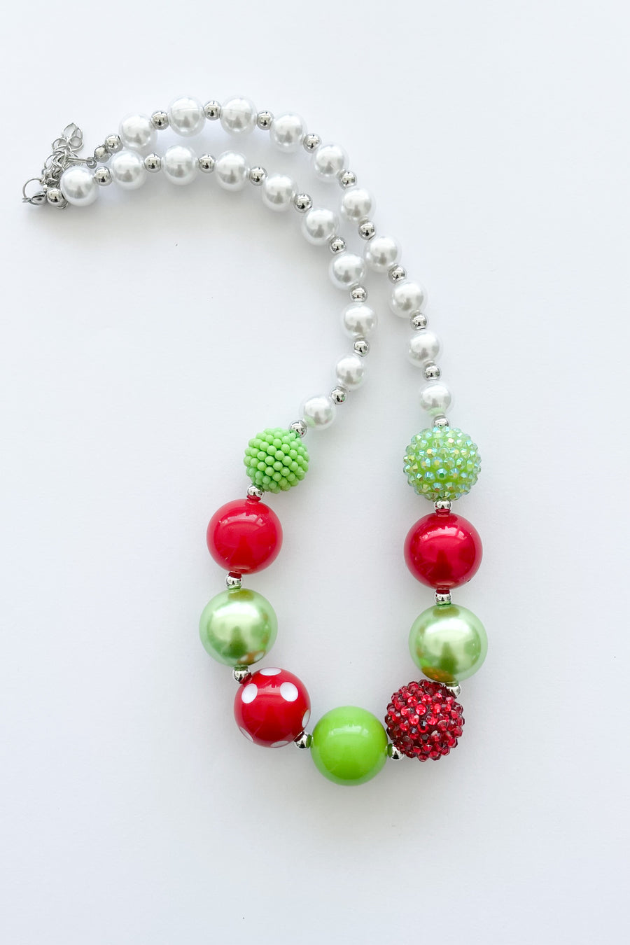 Lime/Red Christmas Chunky Necklace