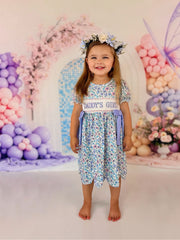 “DADDY'S GIRL” Smocked Girls Dress