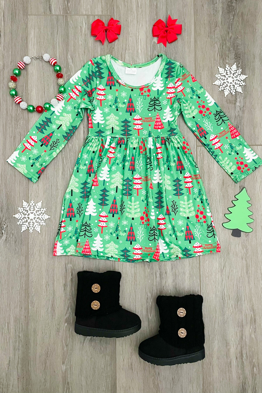 Christmas Tree Boutique Dress