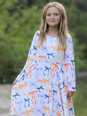 Halloween Bow Spring and Summer Girls Dress