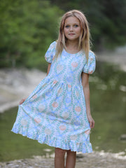 Playful Fall Halloween & Thanksgiving Pumpkin Girls Dress
