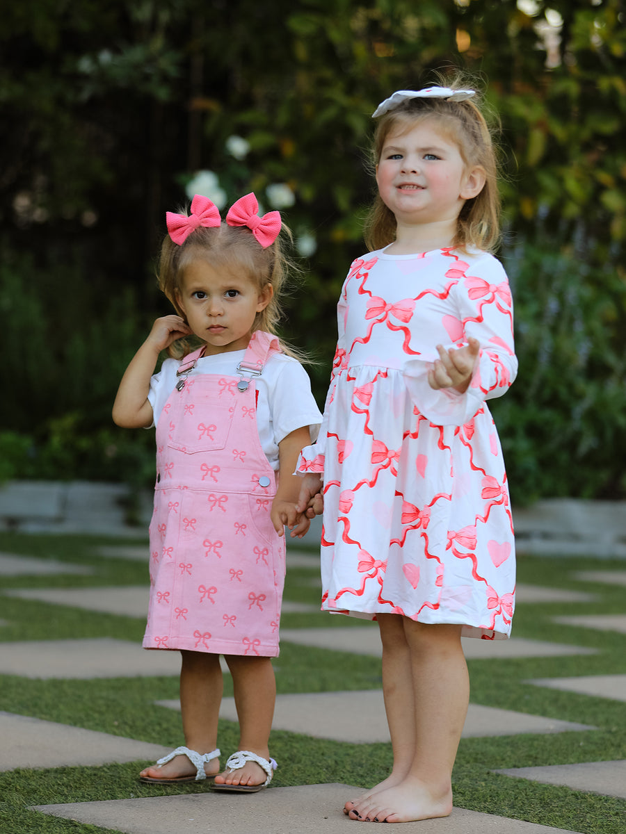 Valentine's Day Milk Silk Girls Dress