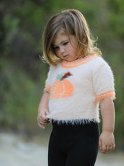 Halloween Orange Girls Pullover Sweater
