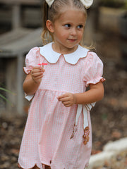 Christmas Girls Gingerbread Peter Pan Collar Dress