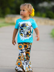 Western Girls Outfit Set Bell Bottoms - Multiple Styles Available