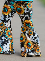 Western Girls Outfit Set Bell Bottoms - Multiple Styles Available