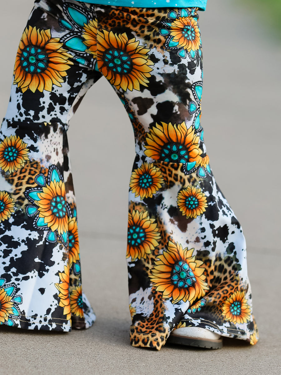 Western Girls Outfit Set Bell Bottoms - Multiple Styles Available