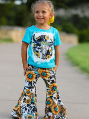 Western Girls Outfit Set Bell Bottoms - Multiple Styles Available