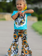 Western Girls Outfit Set Bell Bottoms - Multiple Styles Available