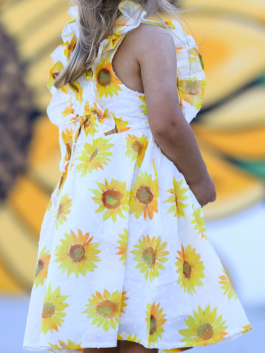 Sunflower Girls Smocked Ruffle Dress 7 Sunflower Girls Smocked Ruffle Dress 7