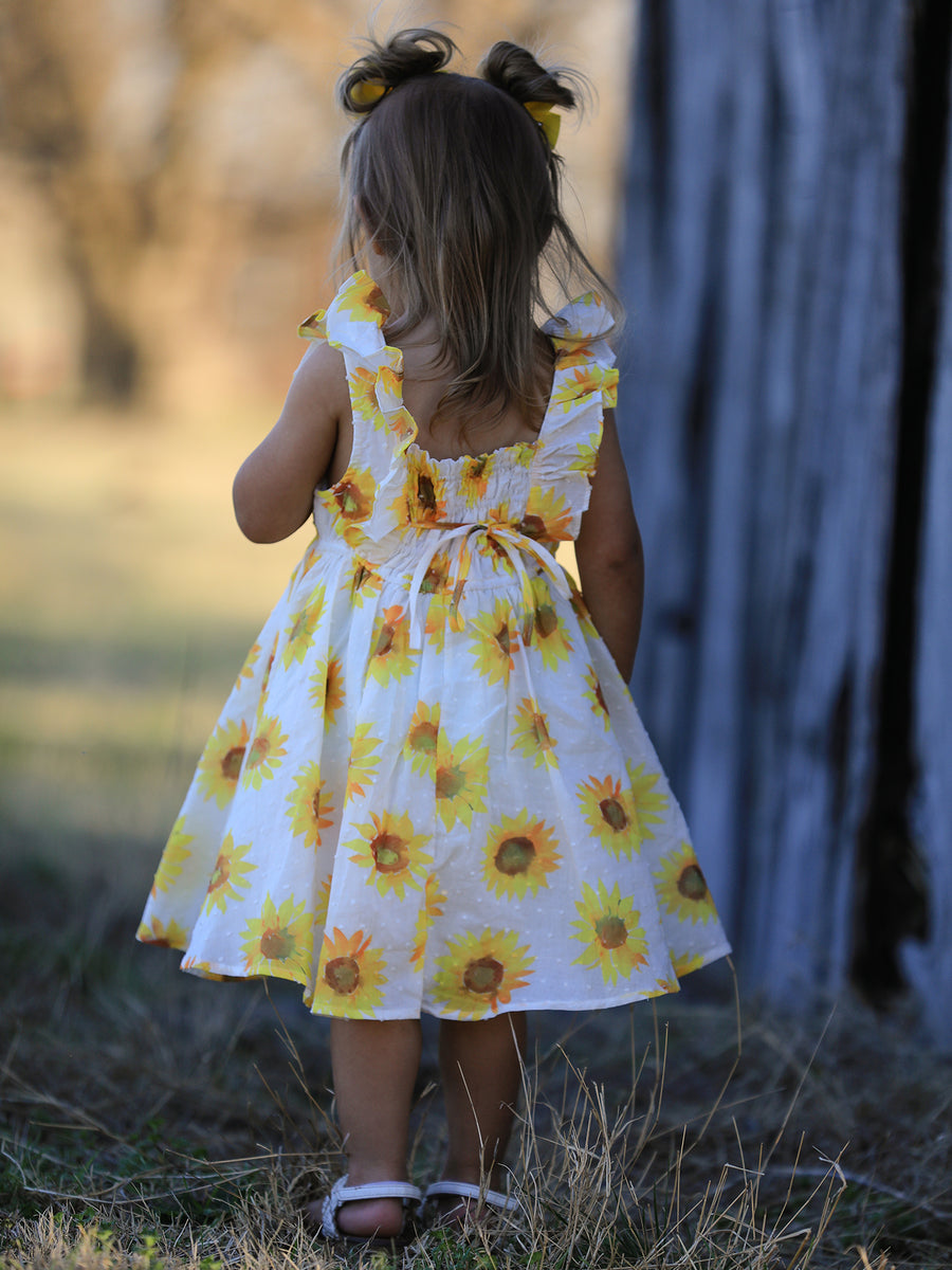 Sunflower Girls Smocked Ruffle Dress 7 Sunflower Girls Smocked Ruffle Dress 7