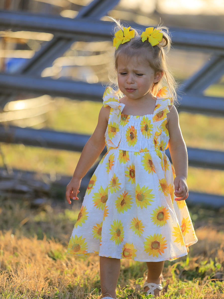 Sunflower Girls Smocked Ruffle Dress 7 Sunflower Girls Smocked Ruffle Dress 7