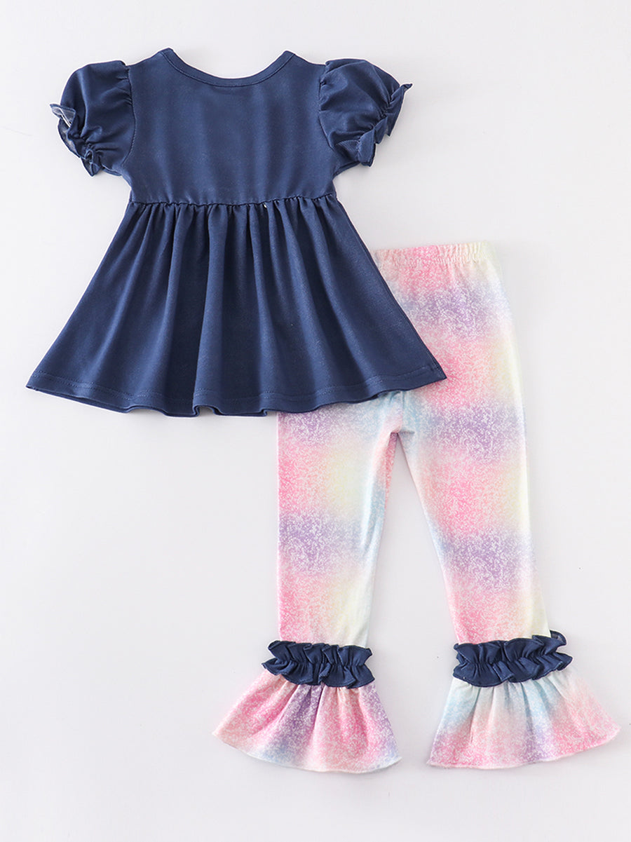 Easter Eggs Ruffle Pants Set