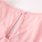 (Pre-order)Pink Girls Sleeveless Set