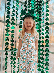 St Patrick's Day Shamrock Girl Jumpsuit