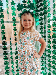 St Patrick's Day Shamrock Girl Jumpsuit