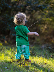 St. Patrick's Day Shamrock Smocking Embroidered Plaid Outfit Set