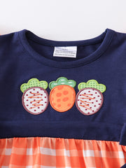 Easter Carrot Applique Ruffle Baby Romper