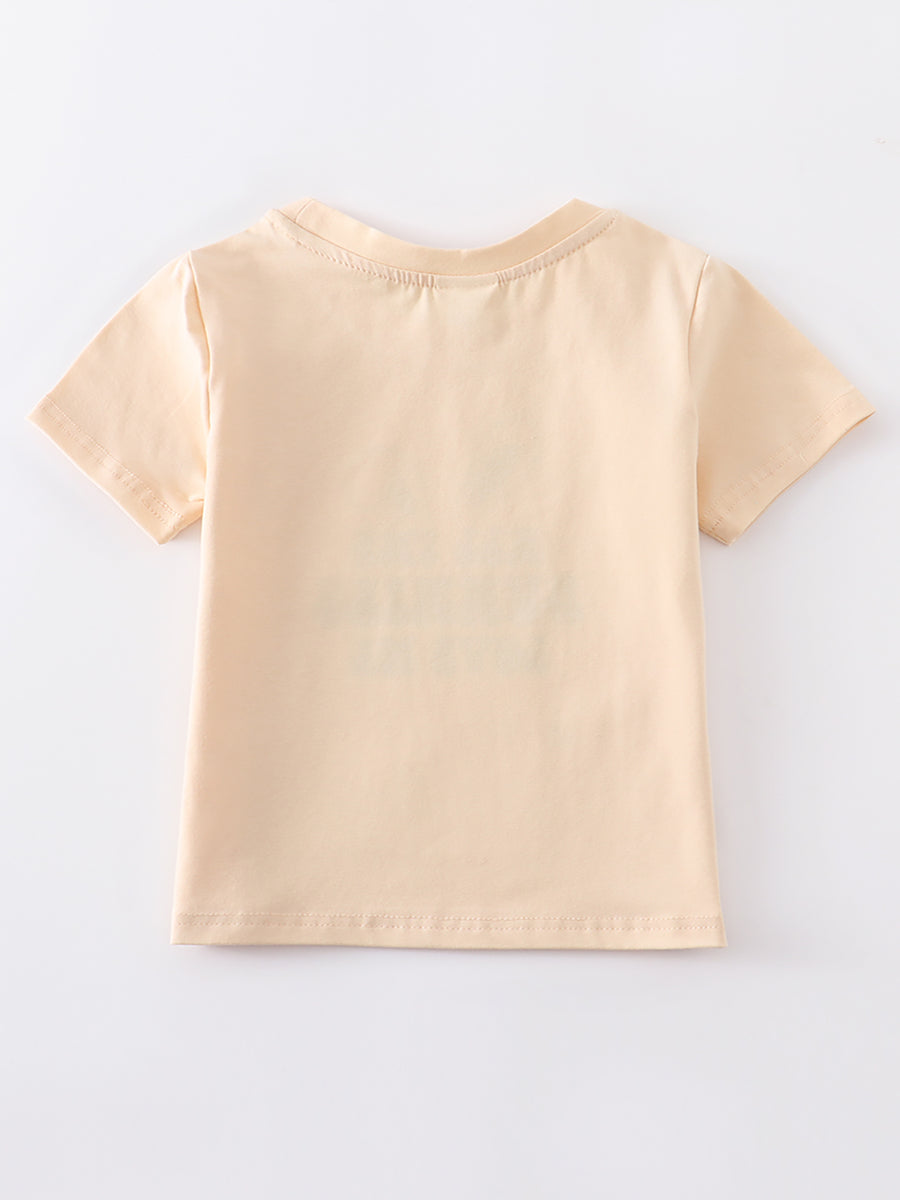 Beige Easter Rabbit Boy Top