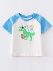 Easter Dinosaur Print boy top