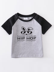 Grey Easter Rabbit Boy Top