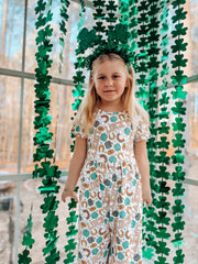 St Patrick's Day Shamrock Girl Jumpsuit