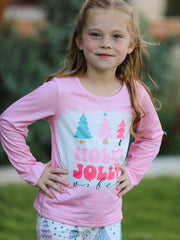 "Holly Jolly Vibes" Christmas Set for Girls