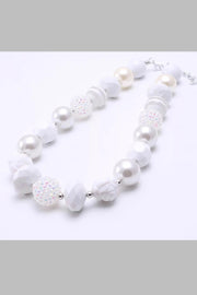 All White Chunky Necklace - Rylee Faith Designs