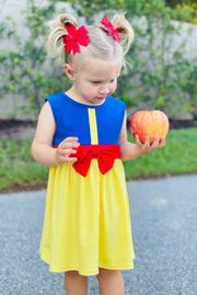 Blue/Red/Yellow Princess Dress - Rylee Faith Designs