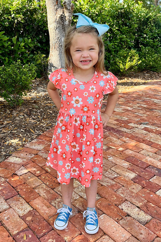 "Don't worry, be Happy" Boutique Dress - Rylee Faith Designs