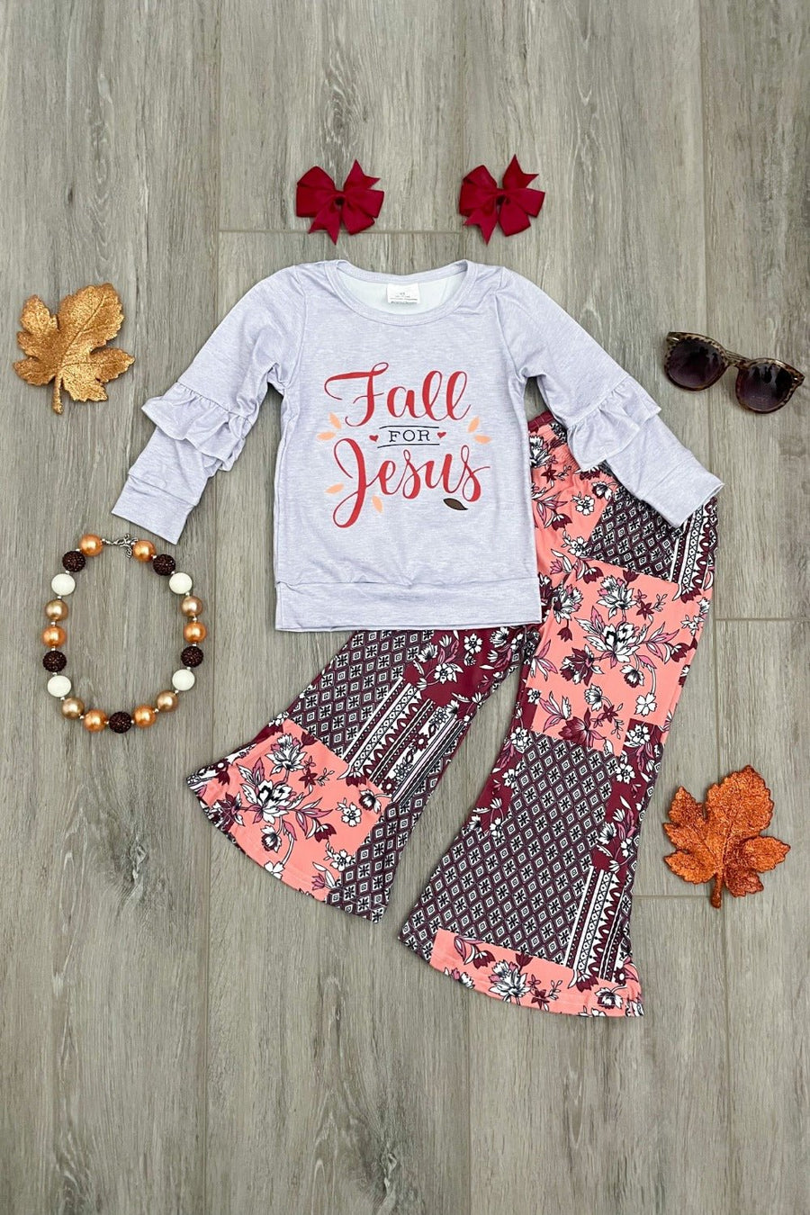 "Fall for Jesus" Boutique Outfit - Rylee Faith Designs