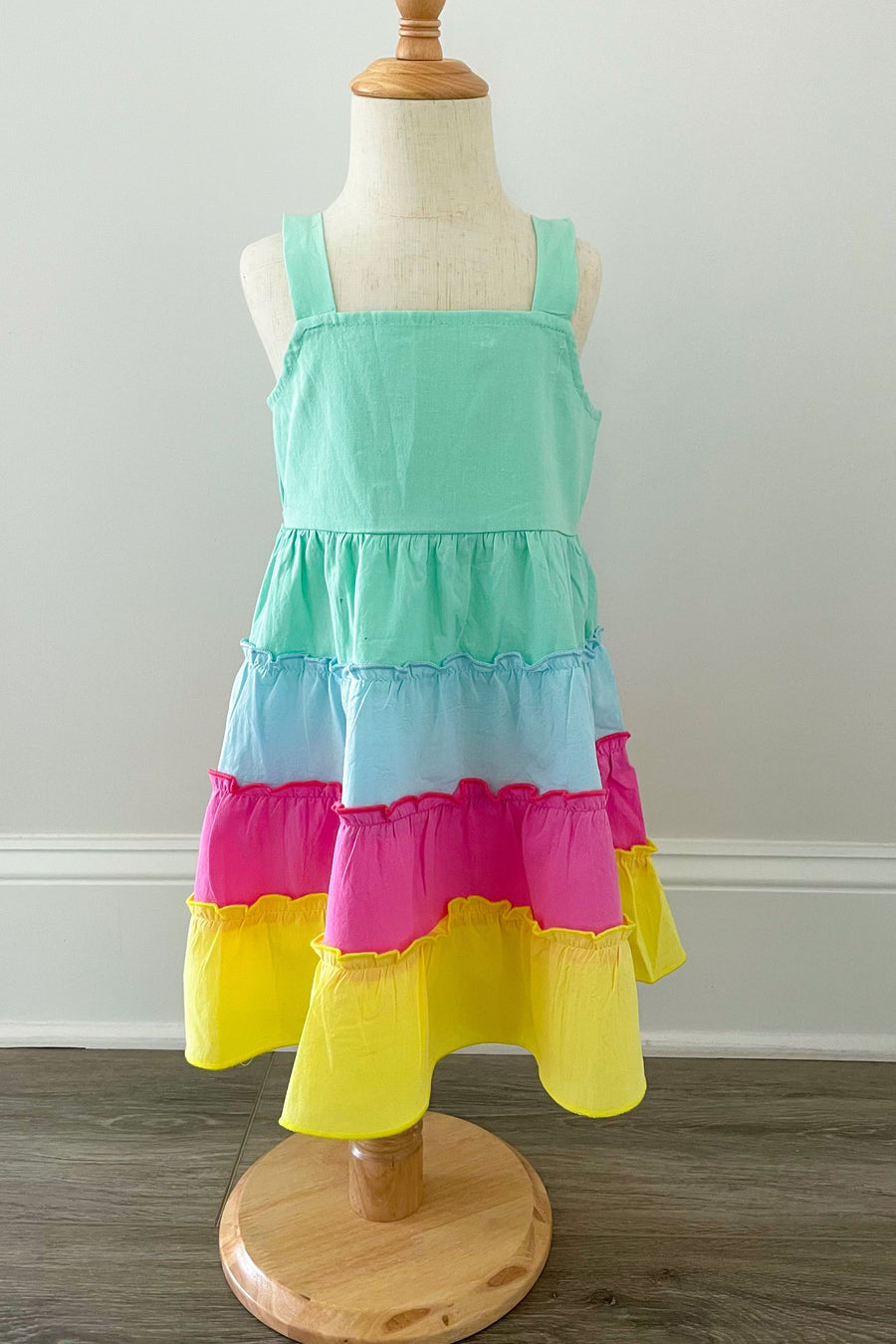 "Finley" Color Block Tiered Dress - Rylee Faith Designs