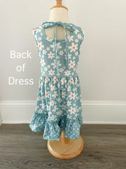 "Hallie" Floral Tie-Back Dress - Rylee Faith Designs
