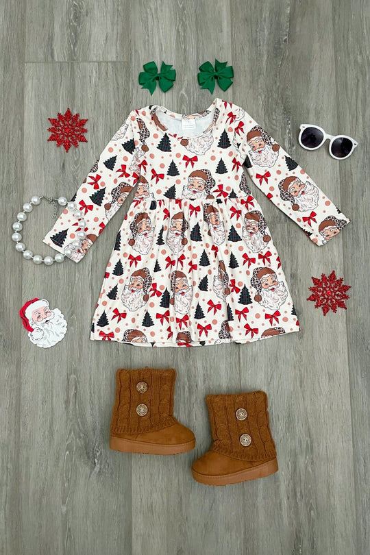 "Jolly Old St Nick" Boutique Dress - Rylee Faith Designs