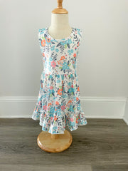 "Kiera" Floral Tie-Back Dress - Rylee Faith Designs