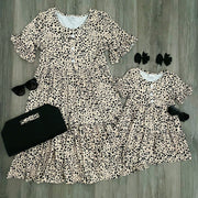 Leopard Mommy n Me Ruffle Dress - Rylee Faith Designs